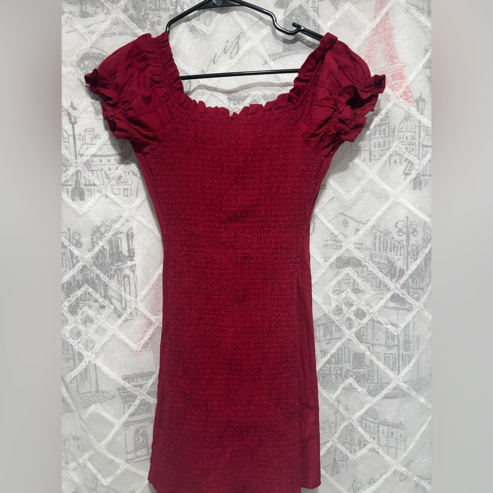 Windsor Red Ruffled Mini Dress❤️✨ - Picture 5 of 8